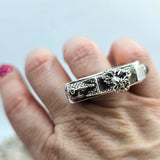 The Village Sterling Art Piece Ring - Shape Of Fire Jewelry Australia