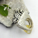 The Village Sterling Art Piece Ring - Shape Of Fire Jewelry Australia