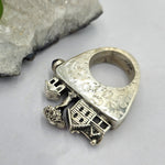 The Village Sterling Art Piece Ring - Shape Of Fire Jewelry Australia