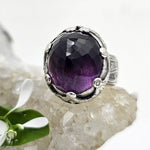 Faceted Amethyst & Sterling Garland Ring - Shape Of Fire Jewelry Australia
