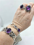 Faceted Amethyst & Sterling Garland Ring - Shape Of Fire Jewelry Australia