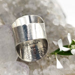 Faceted Amethyst & Bees Sterling Saddle Ring - Shape Of Fire Jewelry Australia