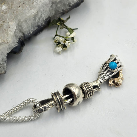 Mummy Gypsy Hand Sterling Necklace - Shape Of Fire Jewelry Australia