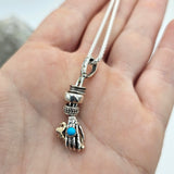 Mummy Gypsy Hand Sterling Necklace - Shape Of Fire Jewelry Australia