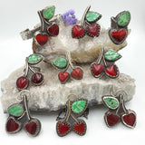 CUSTOM Choice of Retro Cherries Ring, Cuff Bangle or Necklace - Shape Of Fire Jewelry Australia