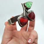CUSTOM Choice of Retro Cherries Ring, Cuff Bangle or Necklace - Shape Of Fire Jewelry Australia
