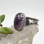 Faceted Amethyst & Mouse Sterling Ring - Shape Of Fire Jewelry Australia